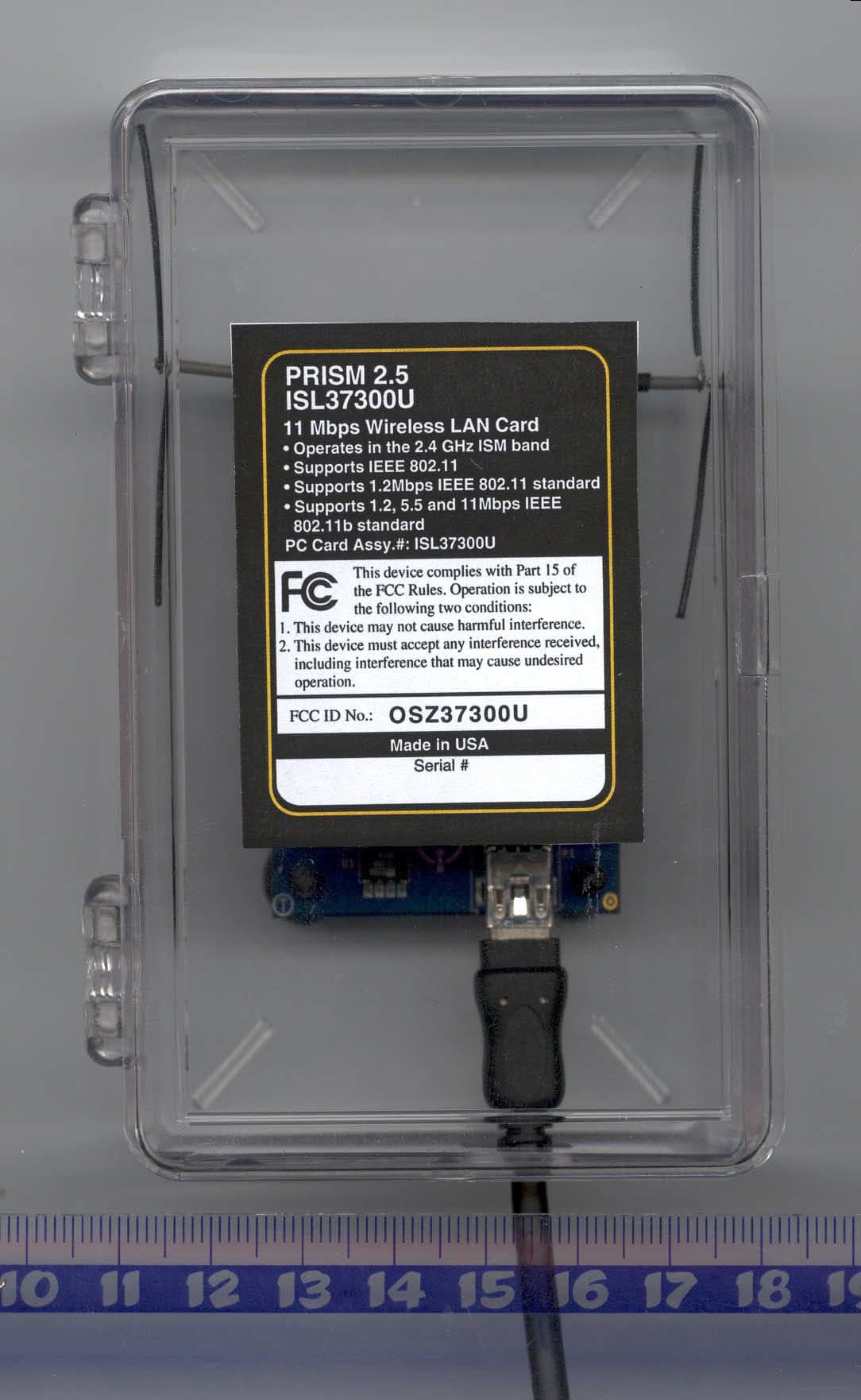 Wireless LAN transmitter - FCC ID OSZ37300U - Conexant Systems Inc. (2)