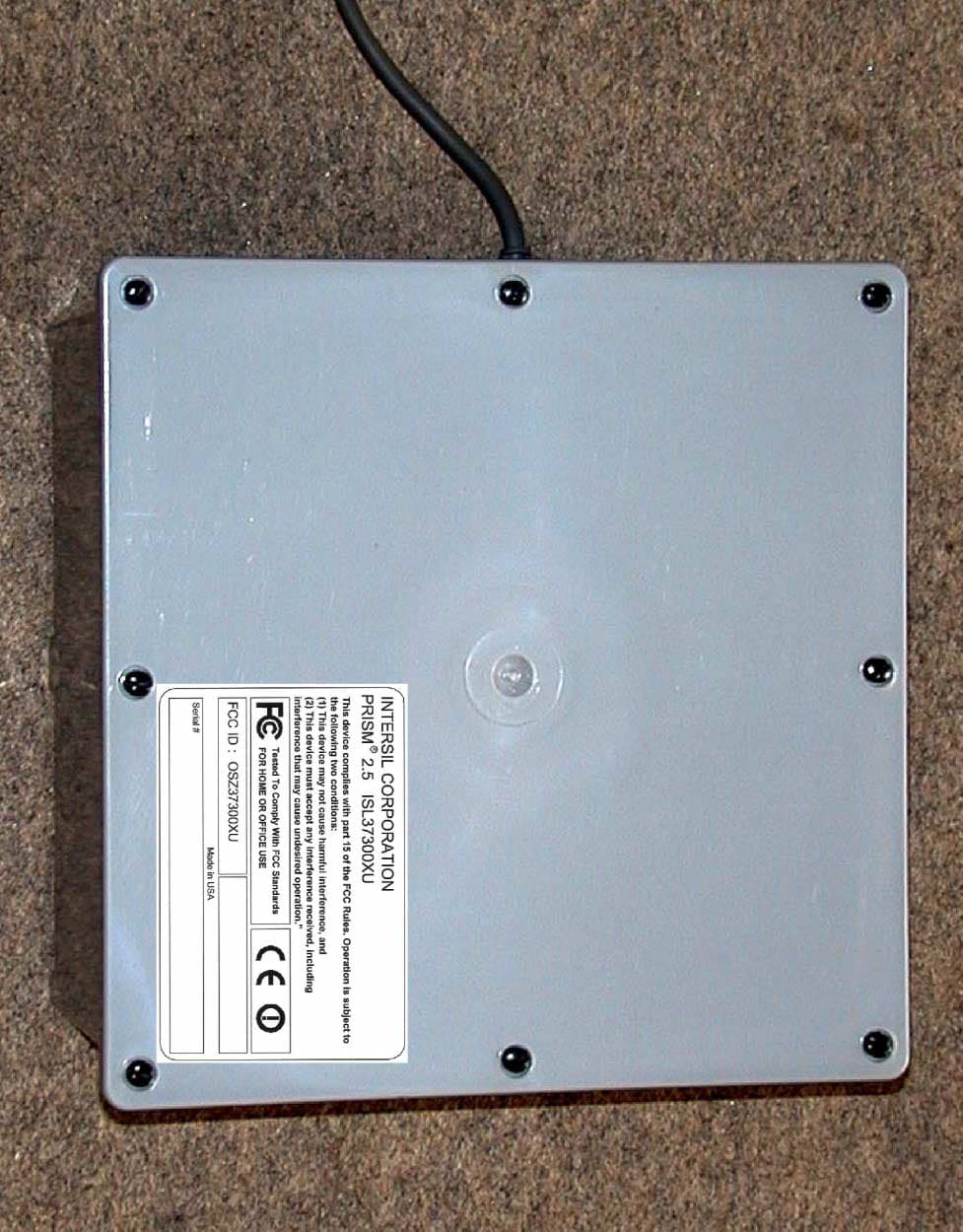 Wireless LAN transmitter - FCC ID OSZ37300XU - Conexant Systems Inc.