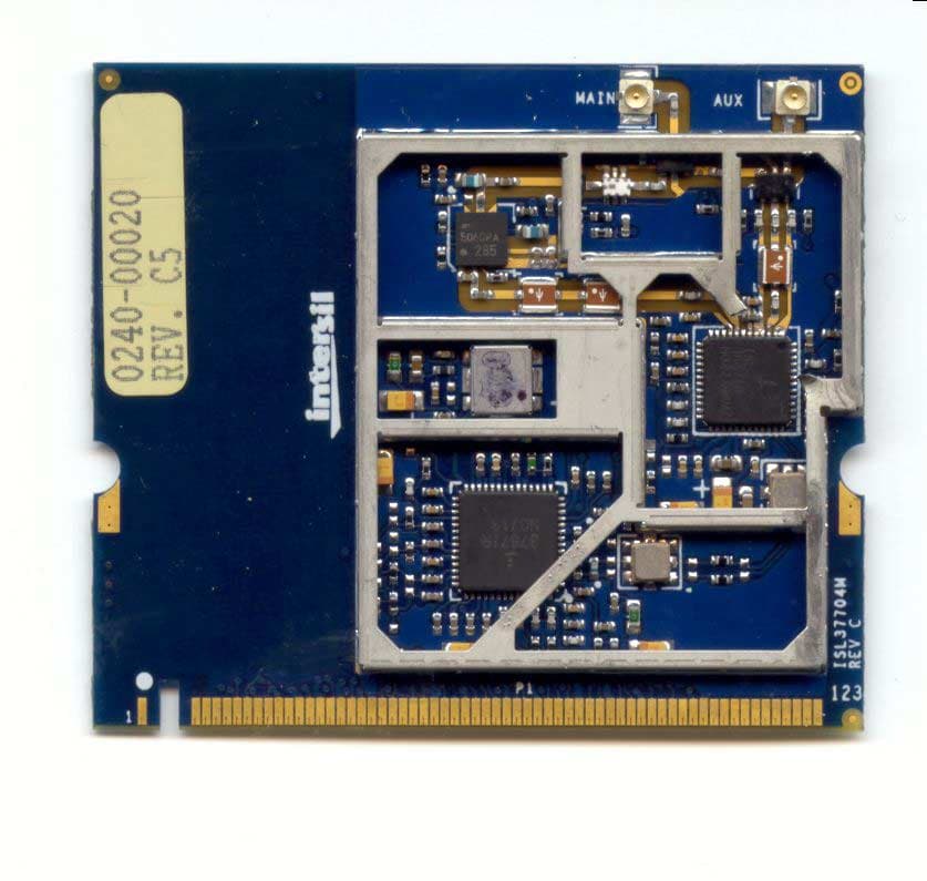 5 GHz IEEE 802.11a WLAN MiniPCI card - FCC ID OSZ37704M - Conexant Systems Inc. (2)