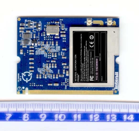 2.4 GHz IEEE 802.11g WLAN MiniPCI Card - FCC ID OSZ38000M - Conexant Systems Inc. (2)