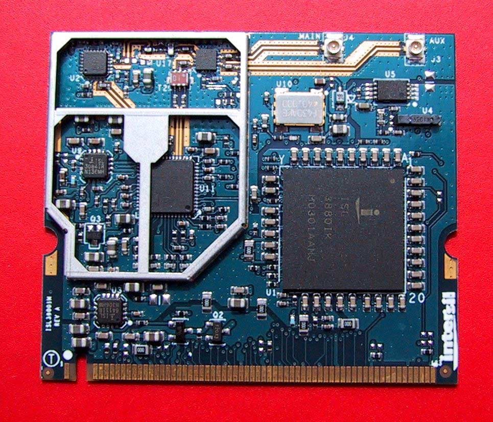 2.4 GHz 802.11g WLAN MiniPCI card - FCC ID OSZ38001M - Conexant Systems Inc. (2)