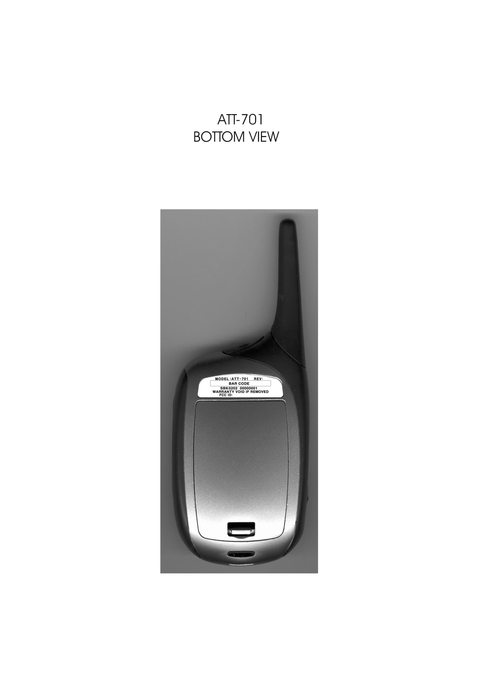 Family Radio Transceiver - FCC ID OTVATT701 - SB Telcom Co Ltd (2)