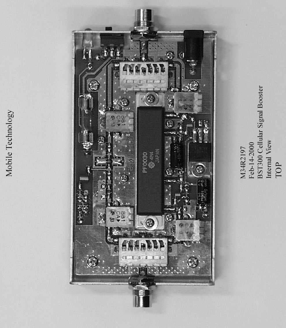 Mobile T.D.M.A Cellular Booster - FCC ID OW5BST300 - Mobile Communications Technologies Inc.