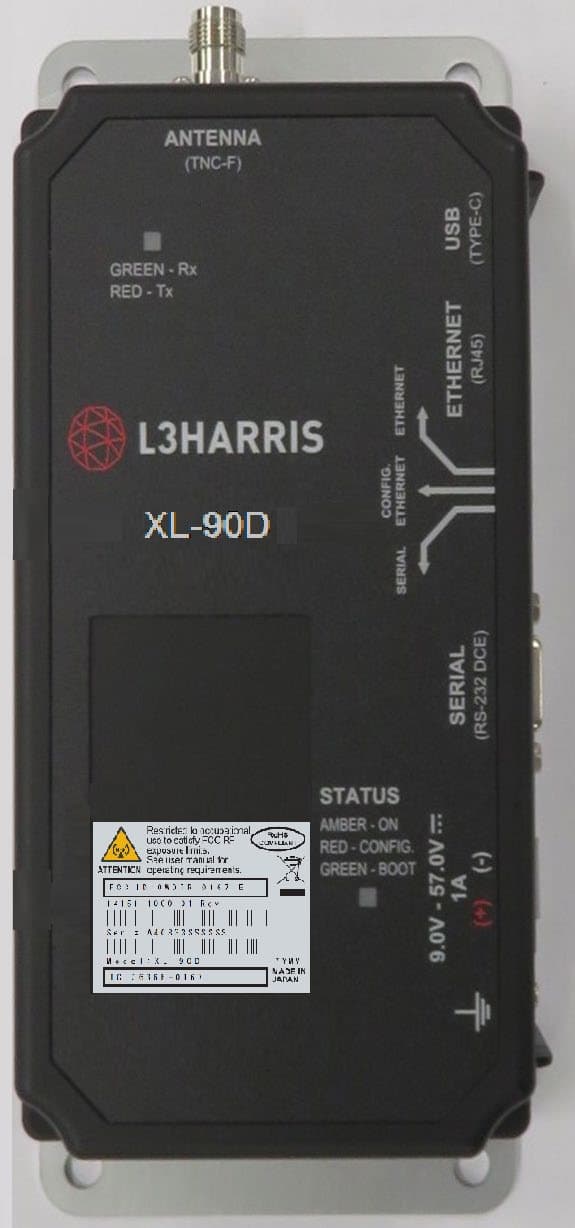 XL-90D 7/8/900 MHz Mobile Based Terminal Device - FCC ID OWDTR-0167-E - HARRIS CORPORATION