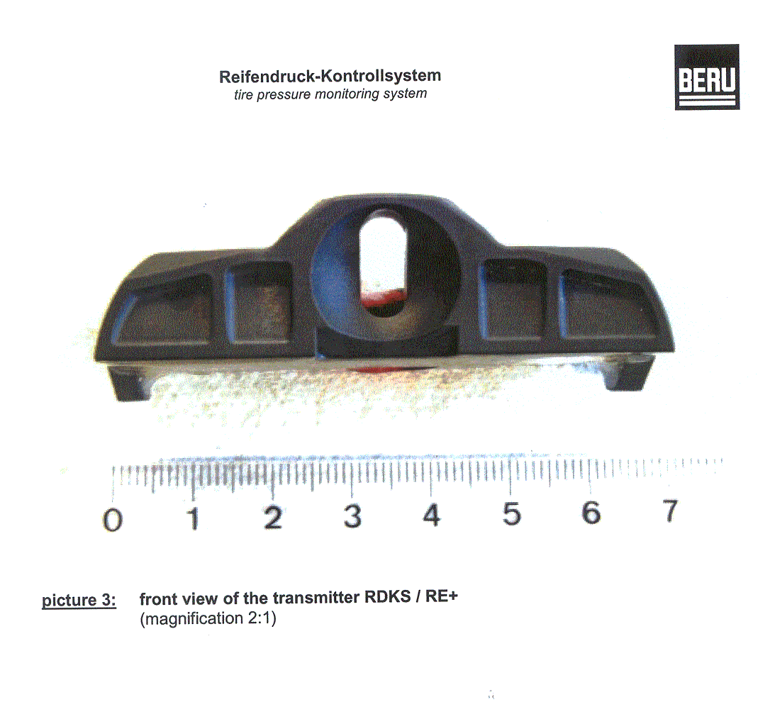Tire Pressure Monitoring System - FCC ID OYGRDKS-RE-1 - Huf Baolong Electronics Bretten GmbH