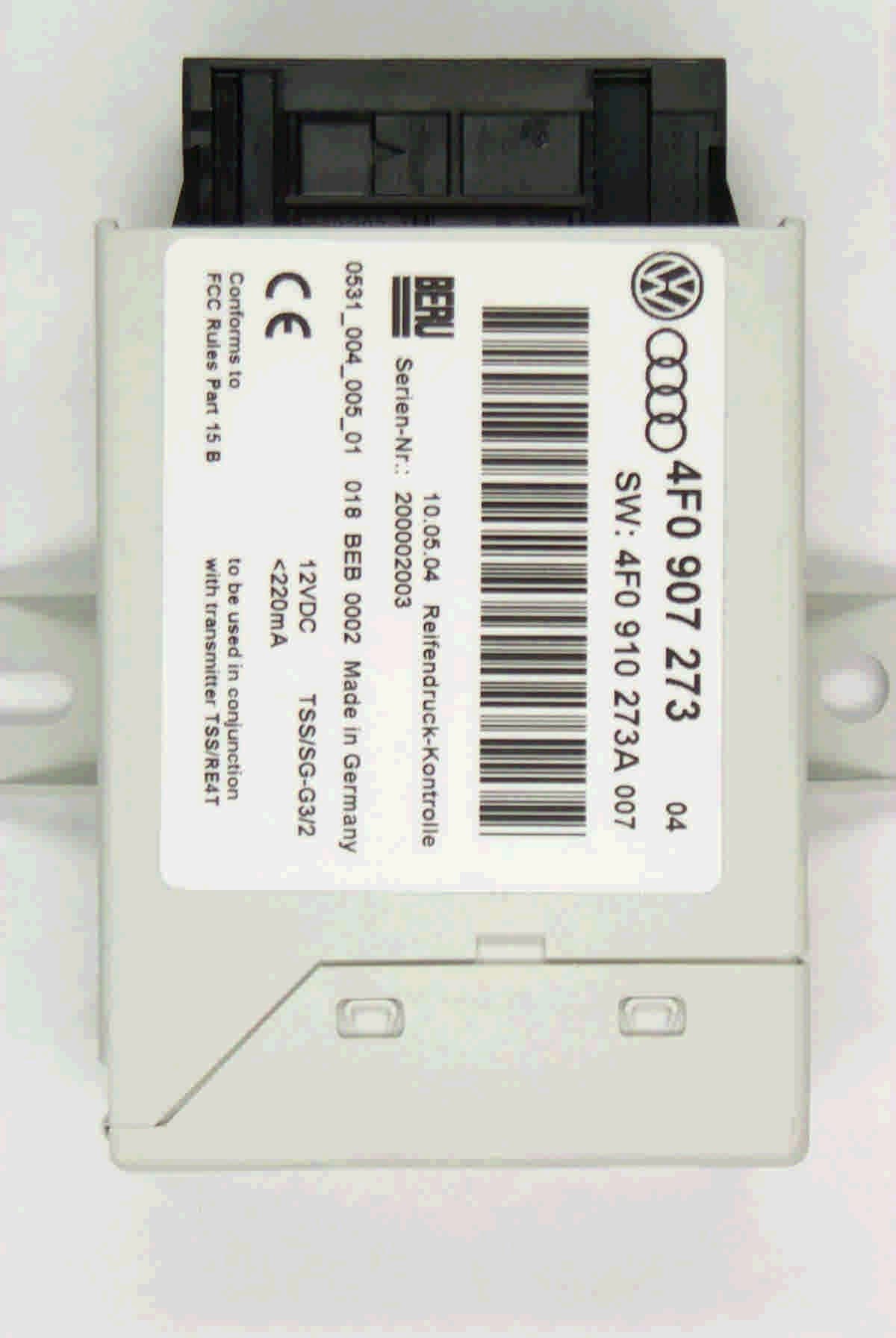 Receiver of Tire Pressure Monitoring System - FCC ID OYGTSS-DA4P - Huf Baolong Electronics Bretten GmbH