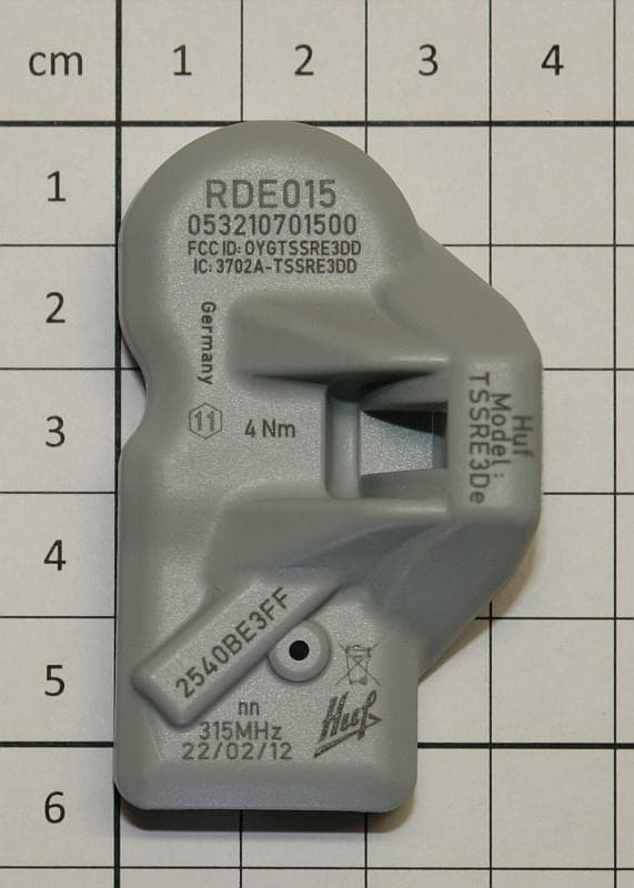TPMS Sensor - FCC ID OYGTSSRE3DD - Huf Baolong Electronics Bretten GmbH (3)
