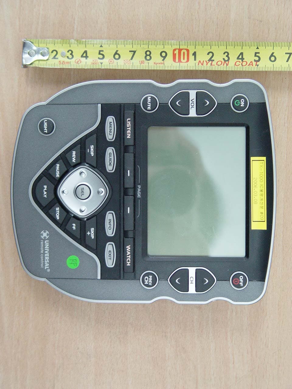 RF REMOTE CONTROLLER - FCC ID OZ5URCTX1000 - Ohsung Electronics Co., Ltd.