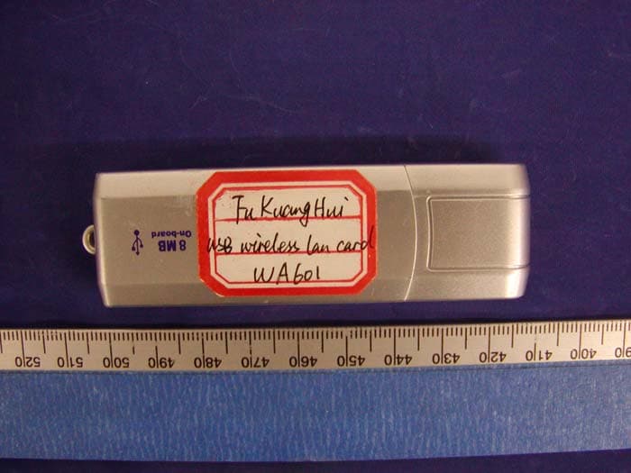 USB Wireless LAN Adapter - FCC ID P2DWA601 - Fu Kuang Hui Electronics Co., Ltd (Shenzhen) (2)