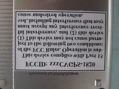 Cellvic GPS Receiver - FCC ID P2HCVGPS-1820 - NAVIUS Co., Ltd.