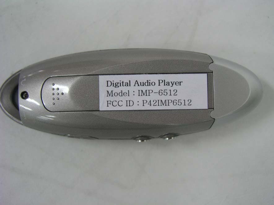 Digital Audio Player - FCC ID P42IMP6512 - Decktron Co., Ltd.
