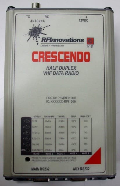 VHF Digital Mobile Radio - FCC ID P5MRFI150H - STI Engineering Pty Ltd