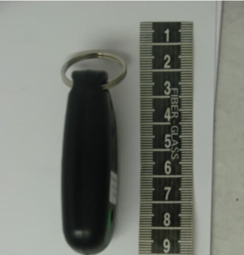 Transmitter keyfob for Hornet systems - FCC ID P9OHORNET-TX - RF Solutions Ltd. (2)