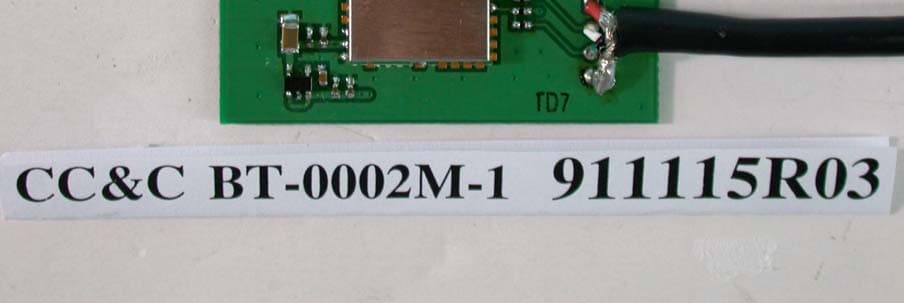 Bluetooth Module - FCC ID PANBT0002M1 - CC&C Technologies, Inc. (2)