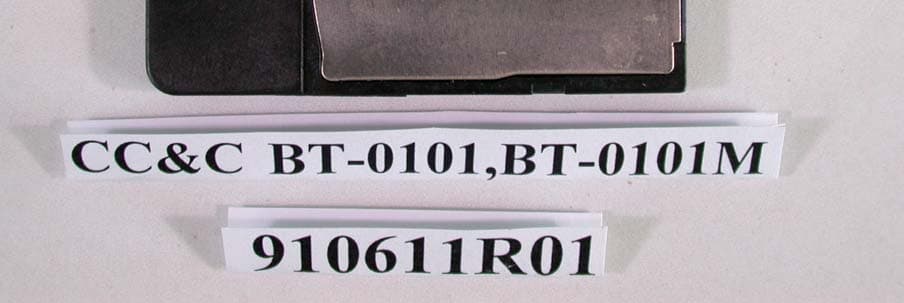 Bluetooth Compact Flash Card - FCC ID PANBT0101M - CC&C Technologies, Inc.