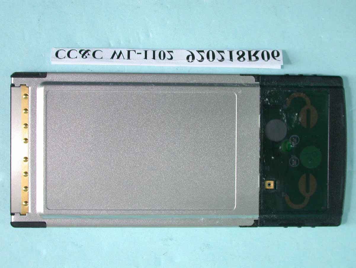 WLAN Cardbus PCMCIA Card - FCC ID PANWL1102 - CC&C Technologies, Inc.