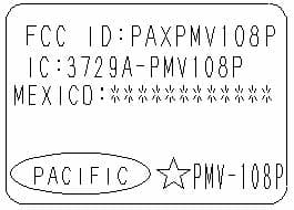 Low Power Transmitter for monitoring tire pressure - FCC ID PAXPMV108P - Pacific Industrial Company, LTD. (4)