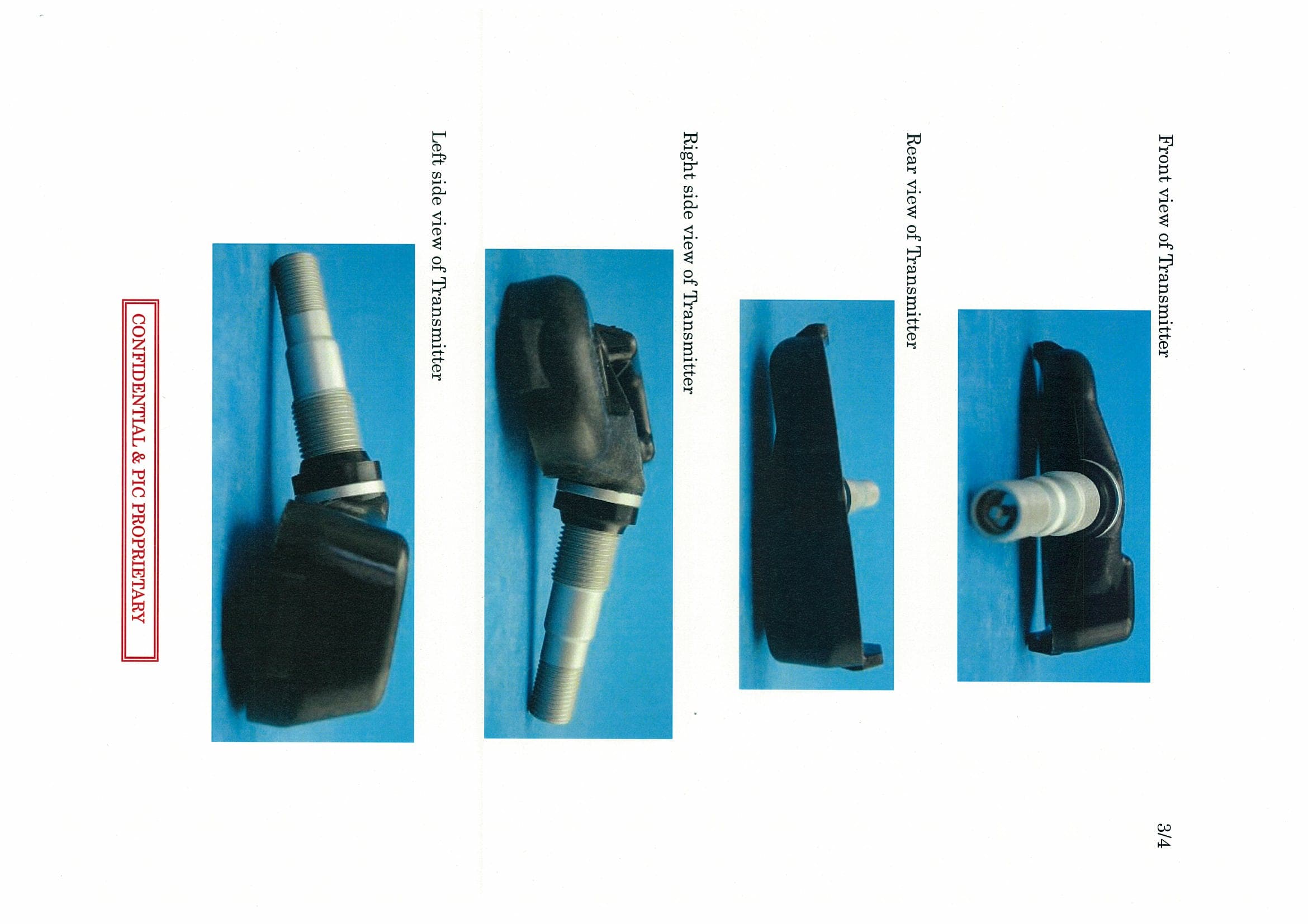 TPMS Transmitter - FCC ID PAXPMVC015 - Pacific Industrial Company, LTD.