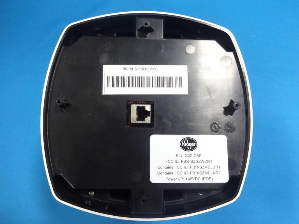 G2Z Camera With Access Point - FCC ID PBR-SZG2WCR1 - The Kroger Co.