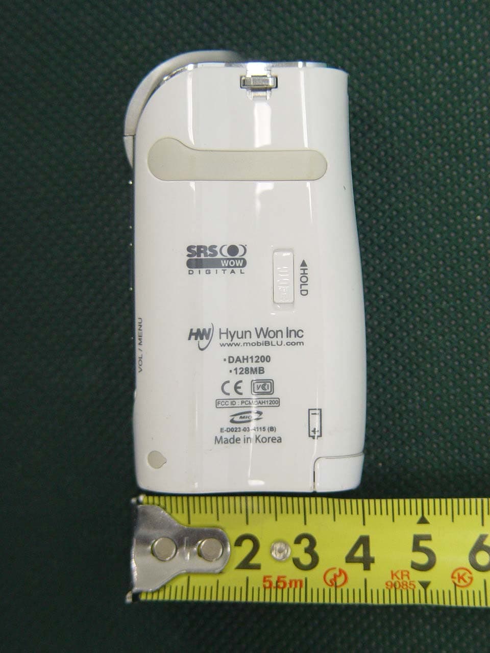 MP 3 PLAYER WITH FM RADIO - FCC ID PCMDAH1200 - Hyun Won Inc. (5)