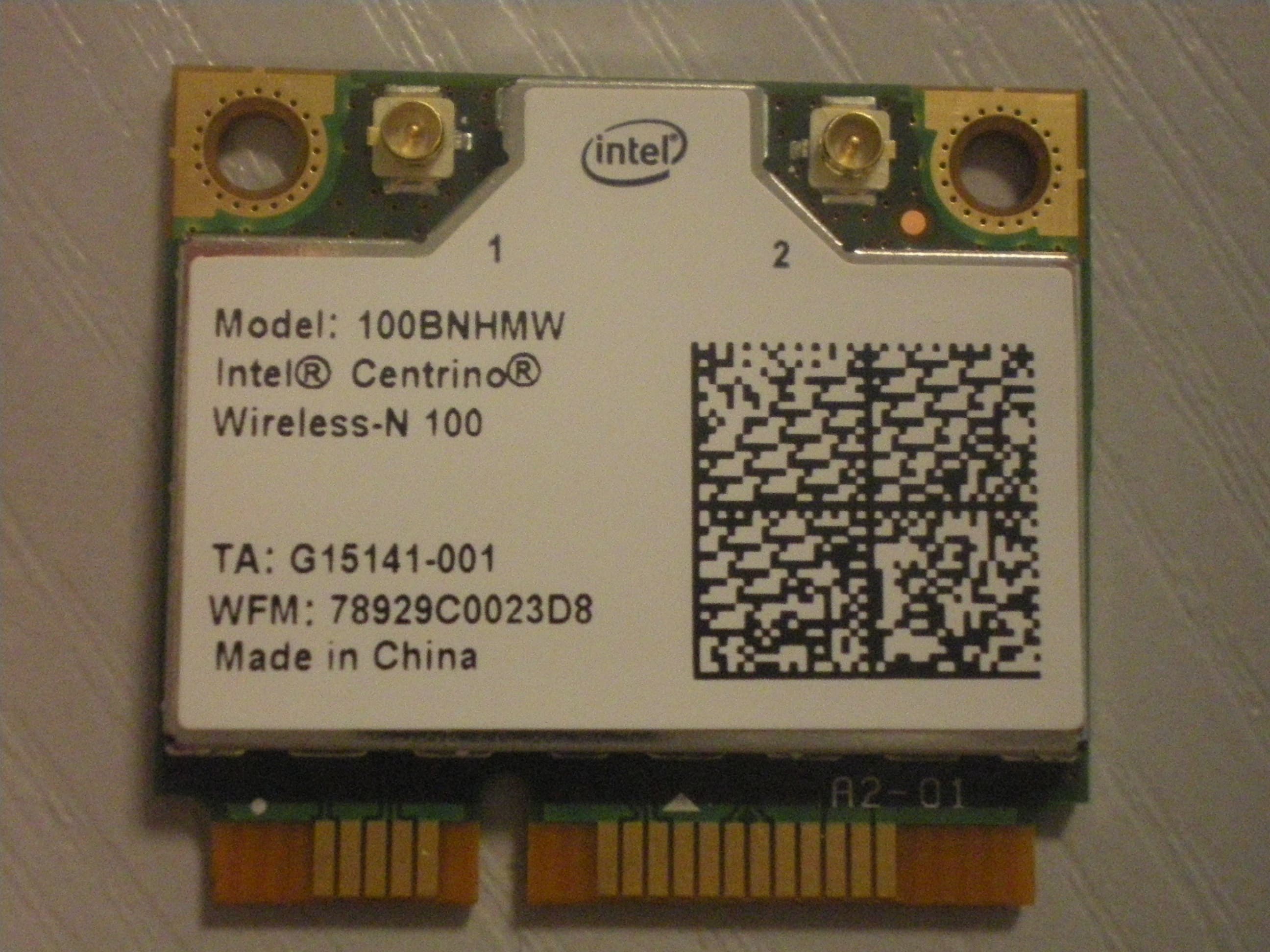 Intel Centrino Wireless-N 100 - FCC ID PD9100BNH - Intel Corporation (1)