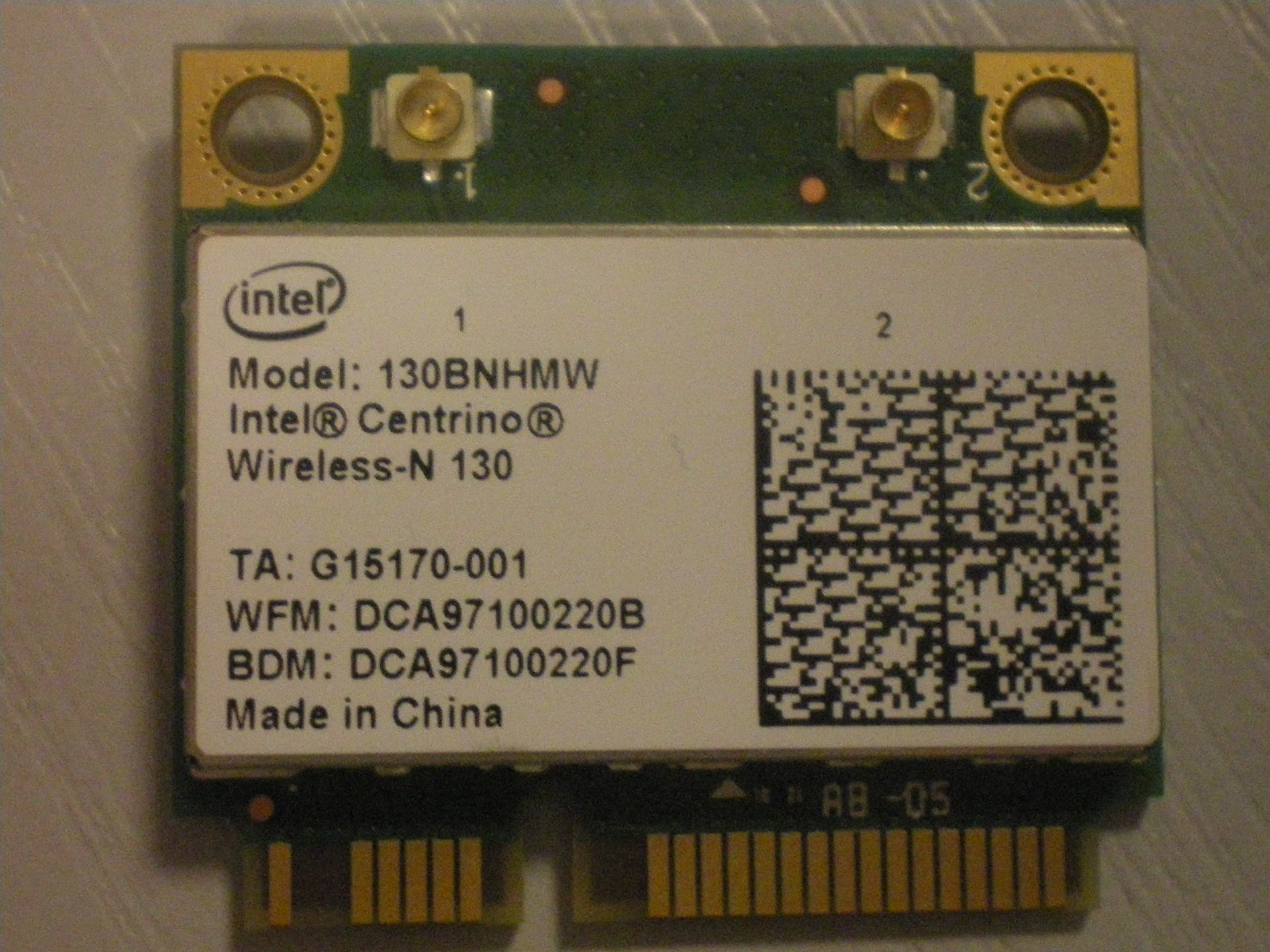 Intel Centrino Wireless-N 130 - FCC ID PD9130BNHU - Intel Corporation (1)