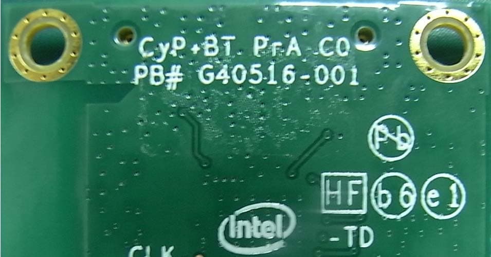 Intel Centrino Wireless-N 135 - FCC ID PD9135BNH - Intel Corporation