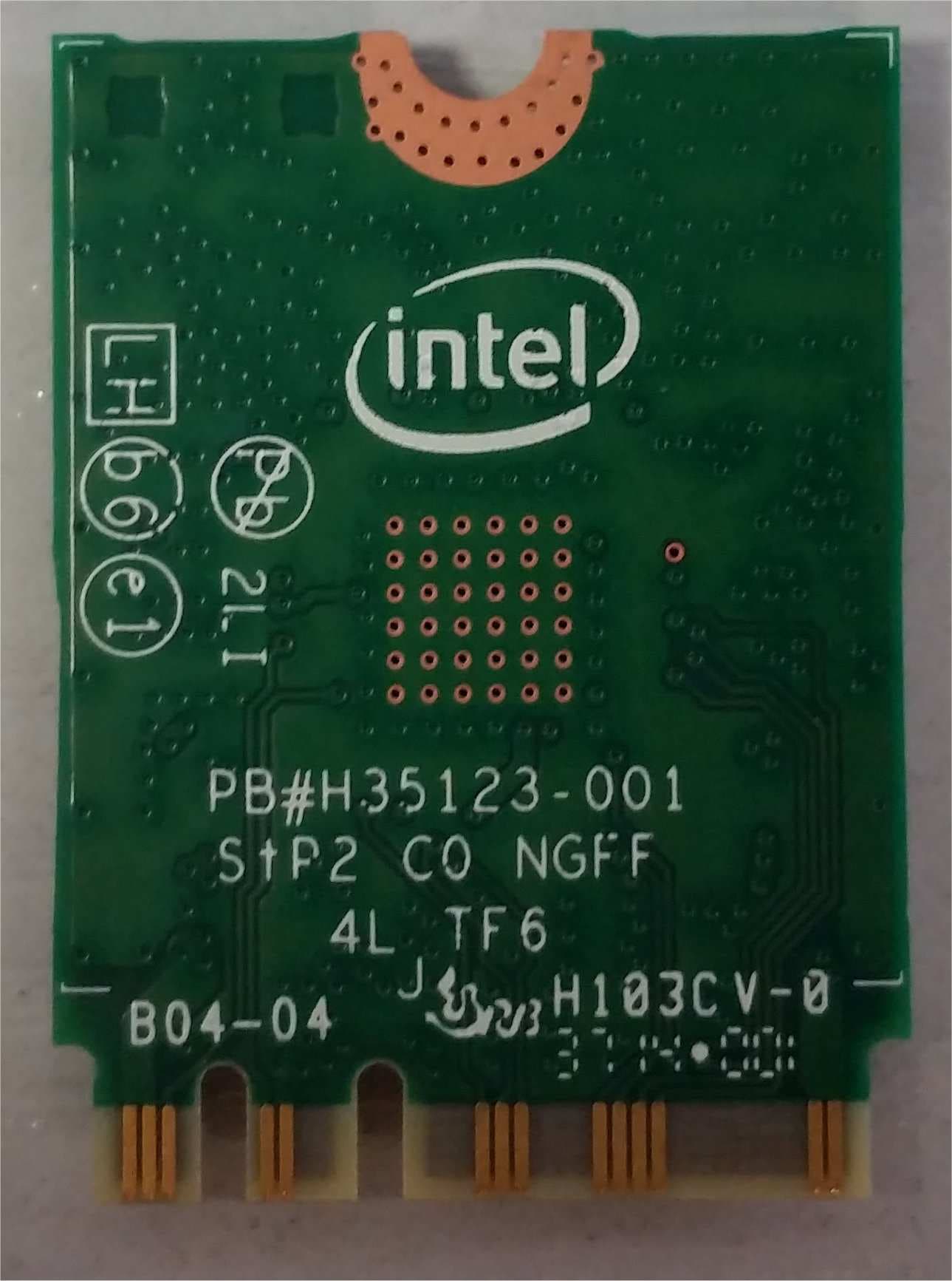 Wireless Network Adapter - FCC ID PD93165NG - Intel Corporation (1)