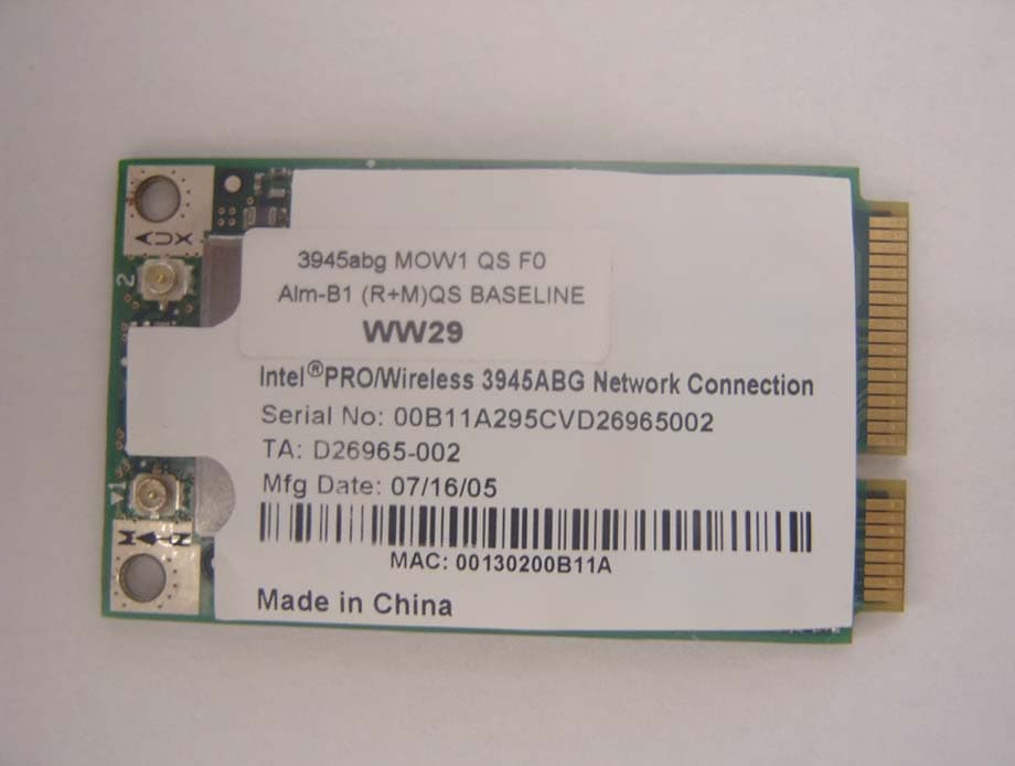 Computer Peripheral - FCC ID PD93945BGX - Intel Corporation (2)