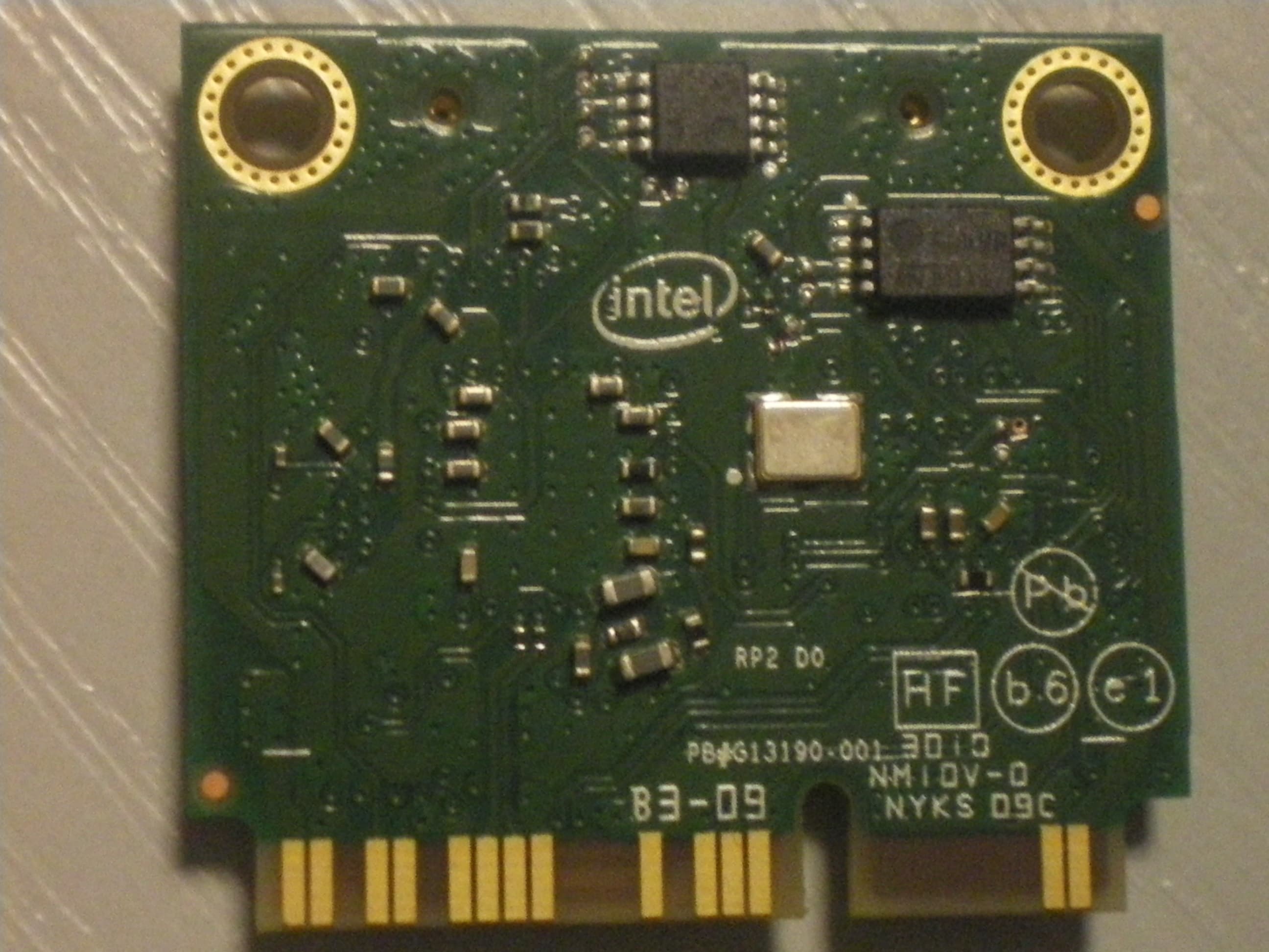 Intel Centrino Advanced-N 6230 - FCC ID PD962230ANH - Intel Corporation