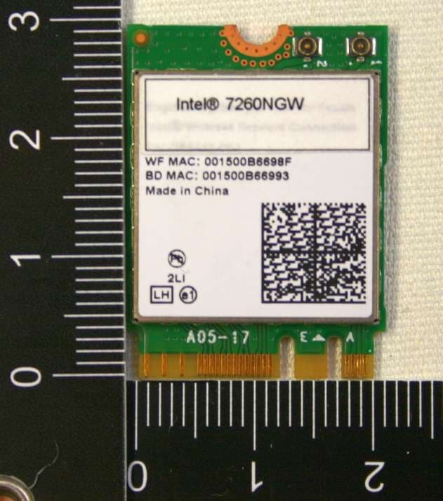 Model 7260NGW Wireless Network Adapter - FCC ID PD97260NG - Intel Corporation (1)