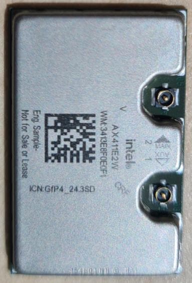 Intel Wi-Fi 6E AX411 - FCC ID PD9AX411E2 - Intel Corporation (2)