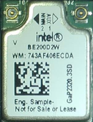 Intel BE200 - FCC ID PD9BE200D2 - Intel Corporation (3)