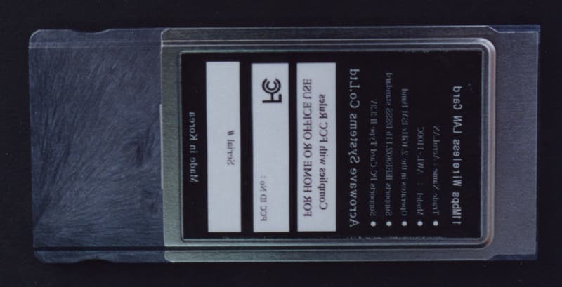 Wireless Lan Card - FCC ID PE6AWL-1100C - Acrowave Systems Co., Ltd