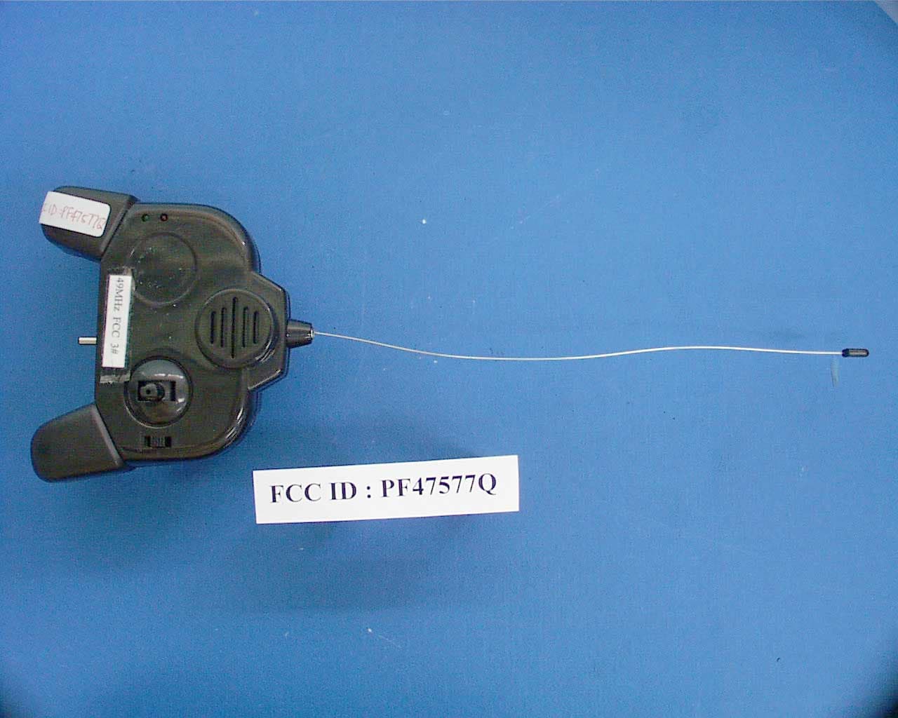 Remote Control Toy - FCC ID PF47577Q - The Original San Francisco Toymaker
