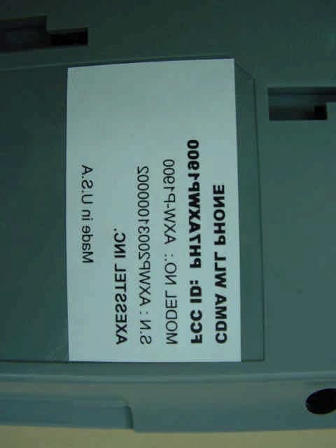 Fixed WLL Telephone (PCS CDMA) - FCC ID PH7AXWP1900 - Axesstel Inc