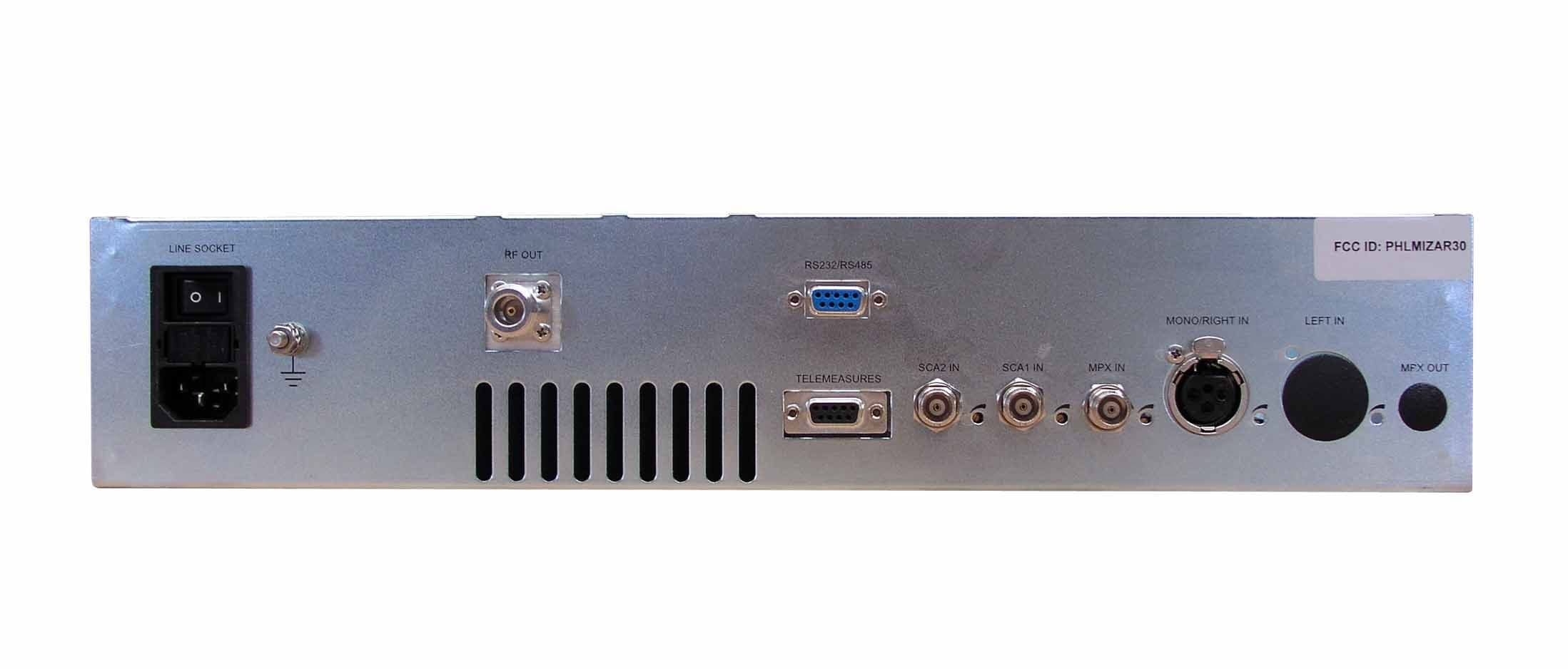 30 Watt FM Broadcast Transmitter - FCC ID PHLMIZAR30 - Elettronika S.r.l.
