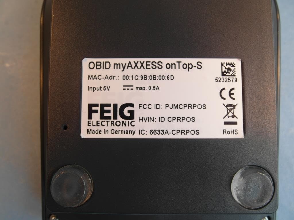 RF Reader - FCC ID PJMCPRPOS - Feig Electronic GmbH