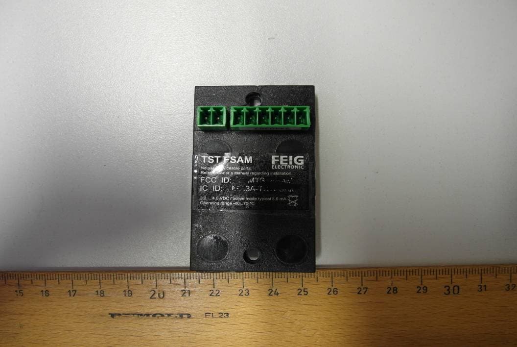 Wireless Safety System for industrial doors - FCC ID PJMTSTFSAMK - Feig Electronic GmbH