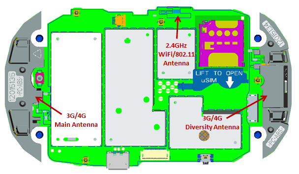 Portable Wireless Router with CDMA, LTE and WLAN - FCC ID PKRNVWMIFI5510 - Inseego Corp. (1)