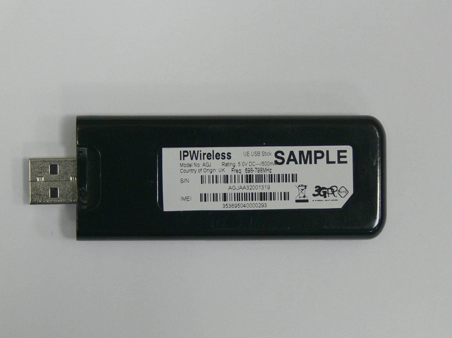 700 MHz TD-CDMA USB STick Modem - FCC ID PKTUSBSTKAGJ - General Dynamics Broadband, Inc.