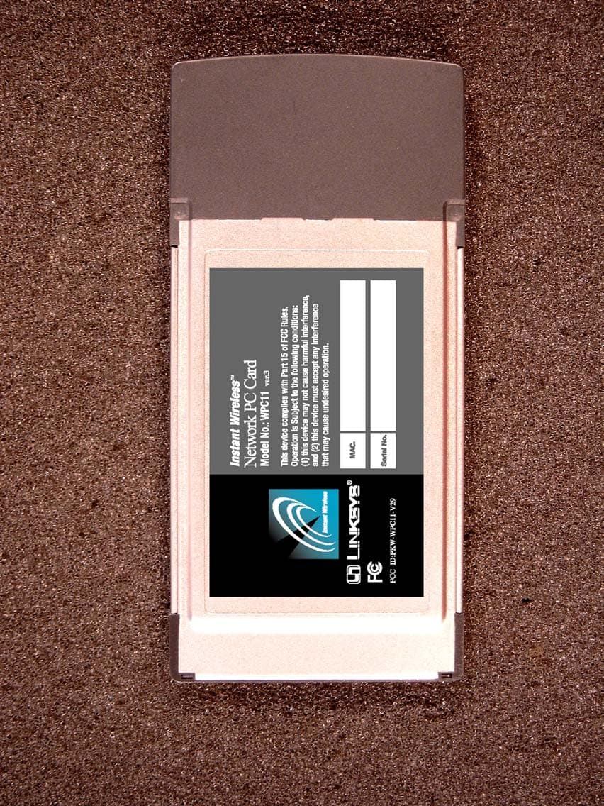 2.4 GHz WLAN PCMCIA Card - FCC ID PKW-WPC11-V29 - Cisco-Linksys, LLC