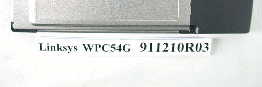 Wireless 802.11g Notebook Adapter - FCC ID PKW-WPC54G - Cisco-Linksys, LLC (3)