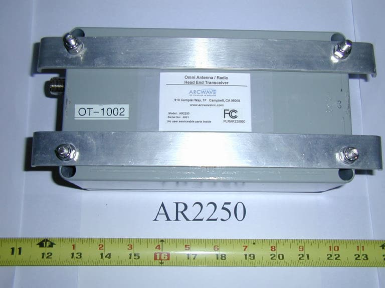 Downstream Transmitter - Omnidirectional - FCC ID PLRAR225000 - Arcwave, Inc.