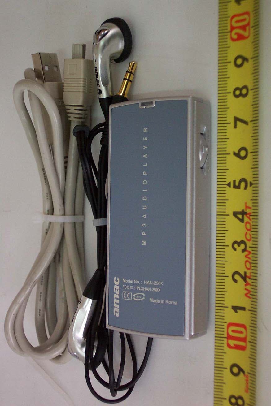 MP3 Player - FCC ID PLXHAN-250X - Amac Tek Co., Ltd. (2)