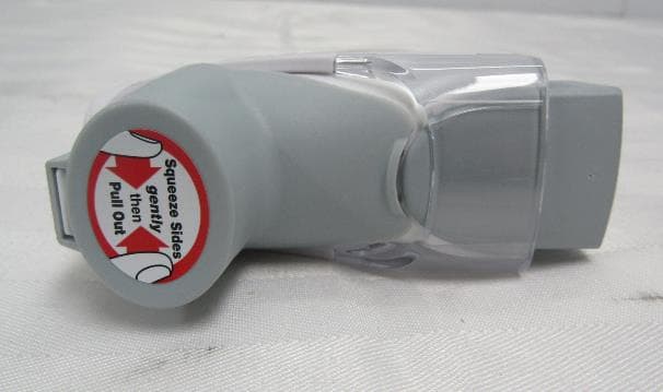 Hallie Sensor (for Breztri Aerosphere) is a device to log medication use of a metered dose inhaler - FCC ID PN2-BZT1 - Adherium (NZ) Ltd (2)