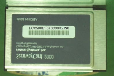 Secuway Card 2000 - FCC ID PN4FCX200B - Future Systems, Inc.