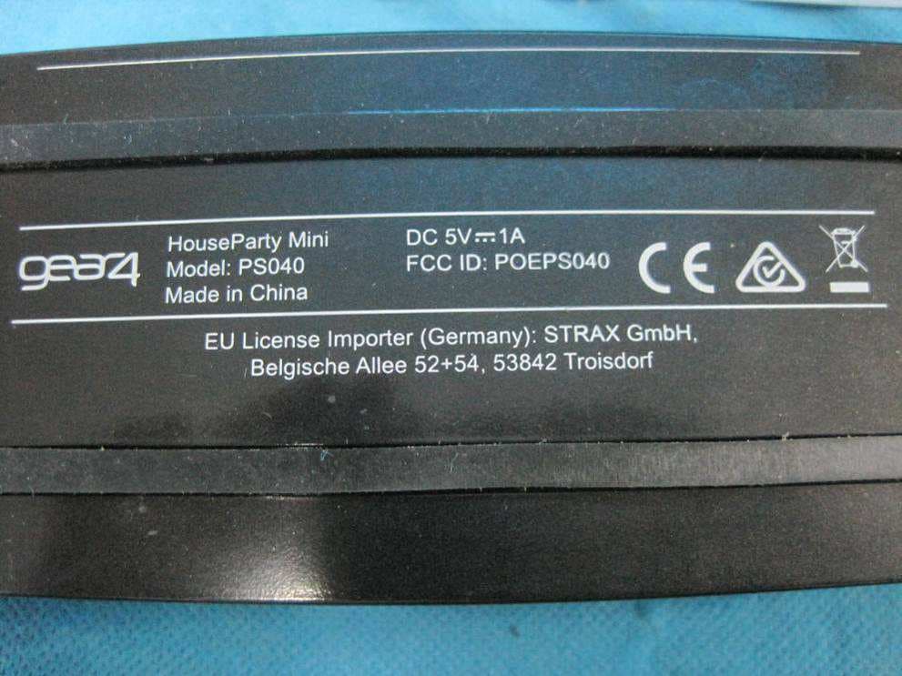HouseParty Mini - FCC ID POE-PS040 - Strax Asia Limited (2)