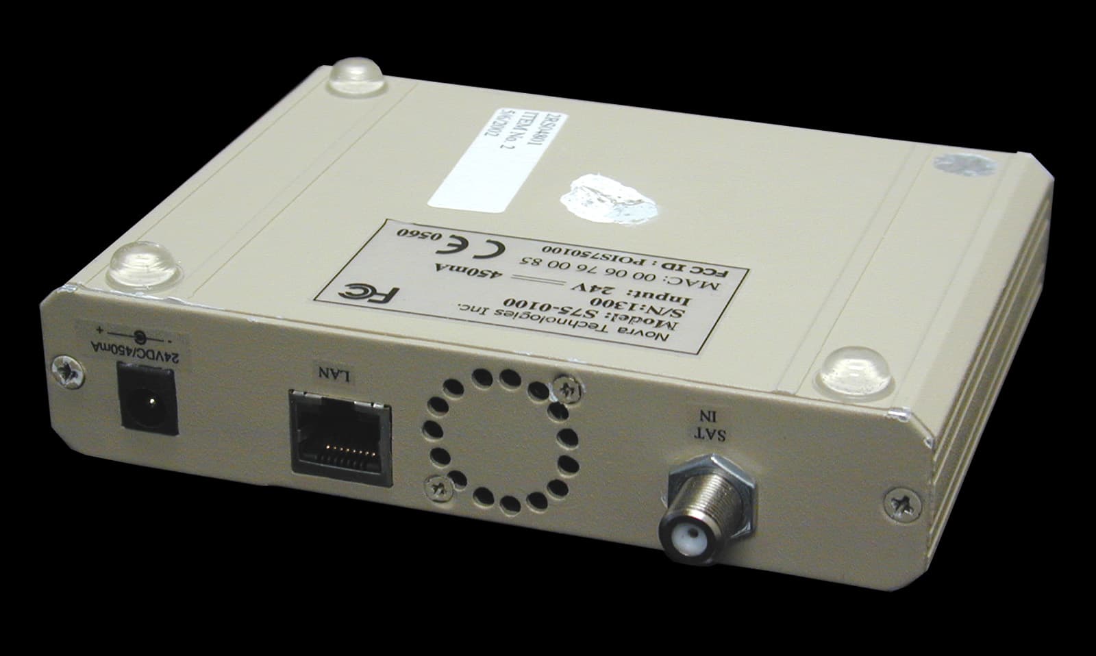 Digital Satellite Receiver - FCC ID POIS750100 - Novra Technologies Inc.