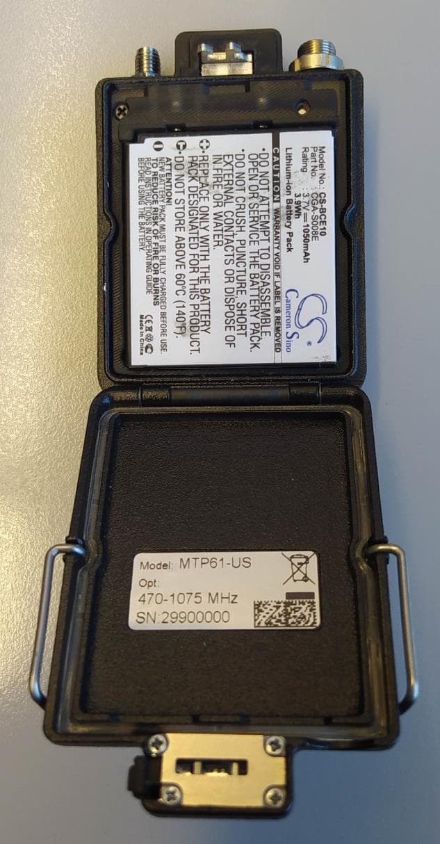Wireless Microphone - FCC ID POUMTP61 - Wisycom s.r.l.